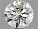 Natural Diamond 0.75 Carats, Round with Excellent Cut, J Color, VS2 Clarity and Certified by GIA