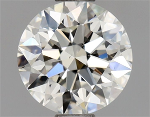 Picture of Natural Diamond 0.75 Carats, Round with Excellent Cut, J Color, VS2 Clarity and Certified by GIA