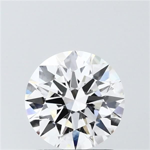 Picture of Lab Grown Diamond 1.54 Carats, Round with Ideal Cut, F Color, VVS2 Clarity and Certified by IGI