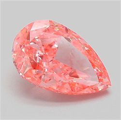 Picture of Lab Grown Diamond 2.09 Carats, Pear with  Cut, Fancy Vivid Pink Color, VVS2 Clarity and Certified by IGI