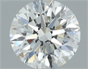 Natural Diamond 0.70 Carats, Round with Excellent Cut, F Color, VVS1 Clarity and Certified by GIA