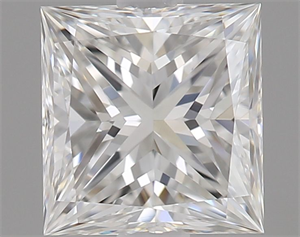 Foto Diamante Natural 0.50 quilates, Princesa , Color F, claridad VVS2 y certificado GIA de
