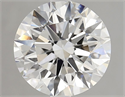 Lab Grown Diamond 3.55 Carats, Round with Ideal Cut, F Color, VVS2 Clarity and Certified by IGI