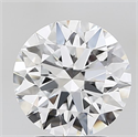 Lab Grown Diamond 2.41 Carats, Round with Ideal Cut, D Color, IF Clarity and Certified by IGI