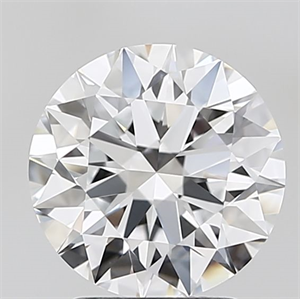 Picture of Lab Grown Diamond 2.41 Carats, Round with Ideal Cut, D Color, IF Clarity and Certified by IGI