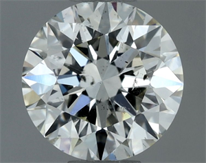 Picture of Natural Diamond 0.80 Carats, Round with Excellent Cut, J Color, SI1 Clarity and Certified by IGI