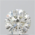 Natural Diamond 1.01 Carats, Round with Excellent Cut, H Color, VVS2 Clarity and Certified by HRD