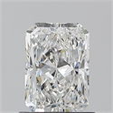 Natural Diamond 0.90 Carats, Radiant with  Cut, E Color, SI2 Clarity and Certified by GIA
