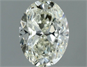 Natural Diamond 0.70 Carats, Oval with  Cut, J Color, VS1 Clarity and Certified by IGI