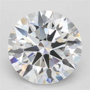 Picture of Lab Grown Diamond 3.74 Carats, Round with Ideal Cut, D Color, IF Clarity and Certified by IGI