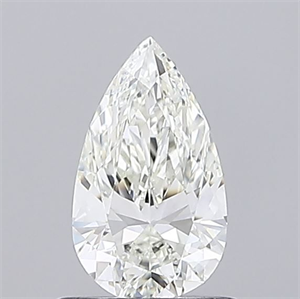 Picture of Natural Diamond 0.70 Carats, Pear with  Cut, J Color, VVS2 Clarity and Certified by GIA