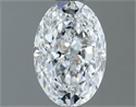 Natural Diamond 0.80 Carats, Oval with  Cut, D Color, VS1 Clarity and Certified by GIA