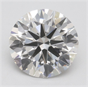 Lab Grown Diamond 2.58 Carats, Round with Ideal Cut, F Color, VS1 Clarity and Certified by IGI