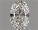 Natural Diamond 0.50 Carats, Oval with  Cut, H Color, VS2 Clarity and Certified by GIA
