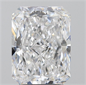 Natural Diamond 3.05 Carats, Radiant with  Cut, D Color, FL Clarity and Certified by GIA