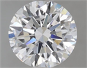 Lab Grown Diamond 1.10 Carats, Round with Ideal Cut, D Color, VS1 Clarity and Certified by IGI
