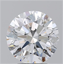 Natural Diamond 3.01 Carats, Round with Excellent Cut, D Color, VVS2 Clarity and Certified by GIA