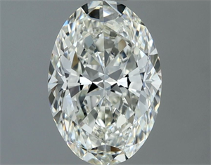 Picture of Natural Diamond 1.00 Carats, Oval with  Cut, I Color, VVS2 Clarity and Certified by IGI