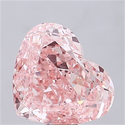Picture of Lab Grown Diamond 17.00 Carats, Heart with  Cut, Fancy Vivid Pink Color, VS1 Clarity and Certified by IGI