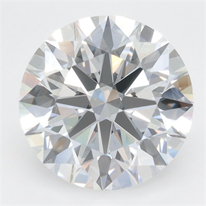 Picture of Lab Grown Diamond 3.34 Carats, Round with Excellent Cut, D Color, VVS2 Clarity and Certified by GIA