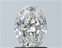 Diamante Natural 1.01 quilates, Ovalado , Color H, claridad SI2 y certificado GIA