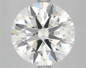 Picture of Natural Diamond 3.76 Carats, Round with Excellent Cut, I Color, VS2 Clarity and Certified by HRD