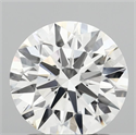 Lab Grown Diamond 1.52 Carats, Round with Ideal Cut, F Color, VS2 Clarity and Certified by IGI