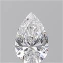 Natural Diamond 0.52 Carats, Pear with  Cut, D Color, VS2 Clarity and Certified by GIA