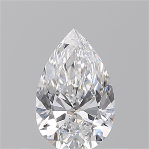 Picture of Natural Diamond 0.52 Carats, Pear with  Cut, D Color, VS2 Clarity and Certified by GIA