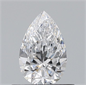 Diamante Natural 0.50 quilates, De pera , Color D, claridad VS1 y certificado GIA
