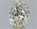Natural Diamond 1.21 Carats, Oval with  Cut, K Color, SI2 Clarity and Certified by GIA