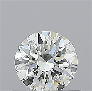 Picture of Natural Diamond 0.41 Carats, Round with Excellent Cut, J Color, VVS1 Clarity and Certified by GIA