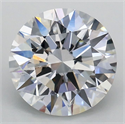 Lab Grown Diamond 2.01 Carats, Round with Ideal Cut, E Color, VS2 Clarity and Certified by IGI