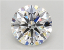 Lab Grown Diamond 3.05 Carats, Round with Ideal Cut, E Color, VVS2 Clarity and Certified by IGI