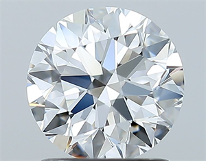 Foto Diamante Natural 1.30 quilates, Redondo , Color E, claridad VS1 y certificado GIA de