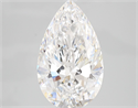 Natural Diamond 4.02 Carats, Pear with  Cut, D Color, VVS1 Clarity and Certified by GIA