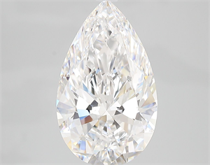 Picture of Natural Diamond 4.02 Carats, Pear with  Cut, D Color, VVS1 Clarity and Certified by GIA
