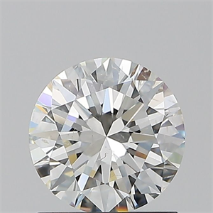 Picture of Natural Diamond 1.01 Carats, Round with Excellent Cut, I Color, SI1 Clarity and Certified by GIA