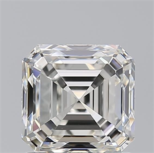 Picture of Natural Diamond 1.50 Carats, Asscher with  Cut, H Color, VVS2 Clarity and Certified by GIA