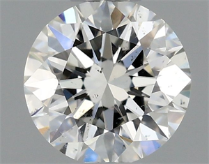 Picture of Natural Diamond 0.40 Carats, Round with Excellent Cut, I Color, SI2 Clarity and Certified by GIA