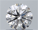 Diamante Natural 0.71 quilates, Redondo , Color F, claridad SI1 y certificado GIA