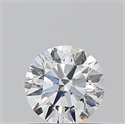 Natural Diamond 0.72 Carats, Round with Excellent Cut, F Color, I1 Clarity and Certified by GIA