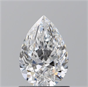 Natural Diamond 0.90 Carats, Pear with  Cut, E Color, VVS2 Clarity and Certified by GIA