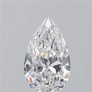 Picture of Natural Diamond 0.50 Carats, Pear with  Cut, E Color, VS2 Clarity and Certified by GIA
