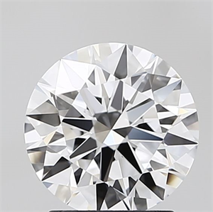 Picture of Lab Grown Diamond 2.10 Carats, Round with Ideal Cut, D Color, IF Clarity and Certified by IGI