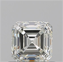 Natural Diamond 0.71 Carats, Asscher with  Cut, K Color, VS2 Clarity and Certified by GIA