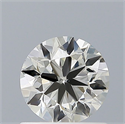 Natural Diamond 0.66 Carats, Round with Excellent Cut, I Color, VVS2 Clarity and Certified by IGI