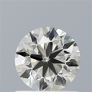 Picture of Natural Diamond 0.66 Carats, Round with Excellent Cut, I Color, VVS2 Clarity and Certified by IGI