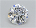 Lab Grown Diamond 1.02 Carats, Round with Ideal Cut, D Color, VVS2 Clarity and Certified by IGI