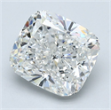 Diamante Natural 3.02 quilates, Del cojín , Color G, claridad SI2 y certificado GIA